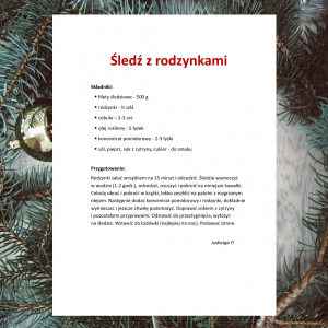 Śledź z rodzynkami 