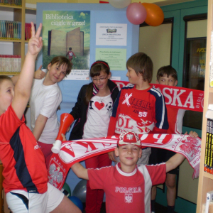 Lekcja biblioteczna i promocja książek o piłce nożnej